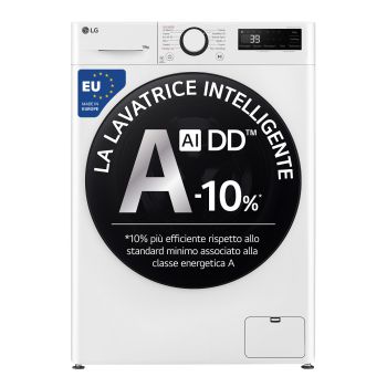 Vista frontale lavatrice F4WR6010AGW